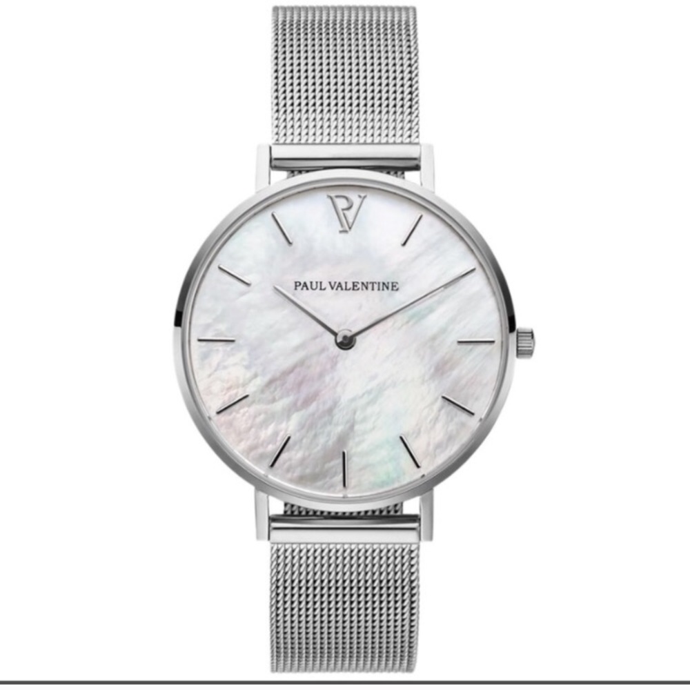 Paul Valentine Silver Seashell Watch